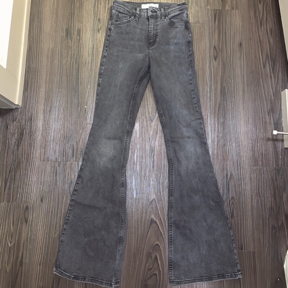 Top shop grey flare jeans